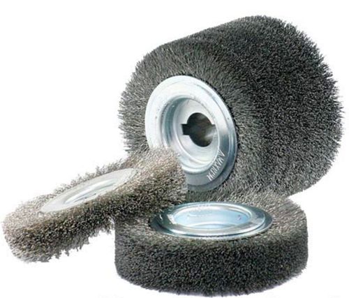 FLEX structurizing Disc Brush 100x70 19mm Stainless Steel Wire 0.2mm Wood Working